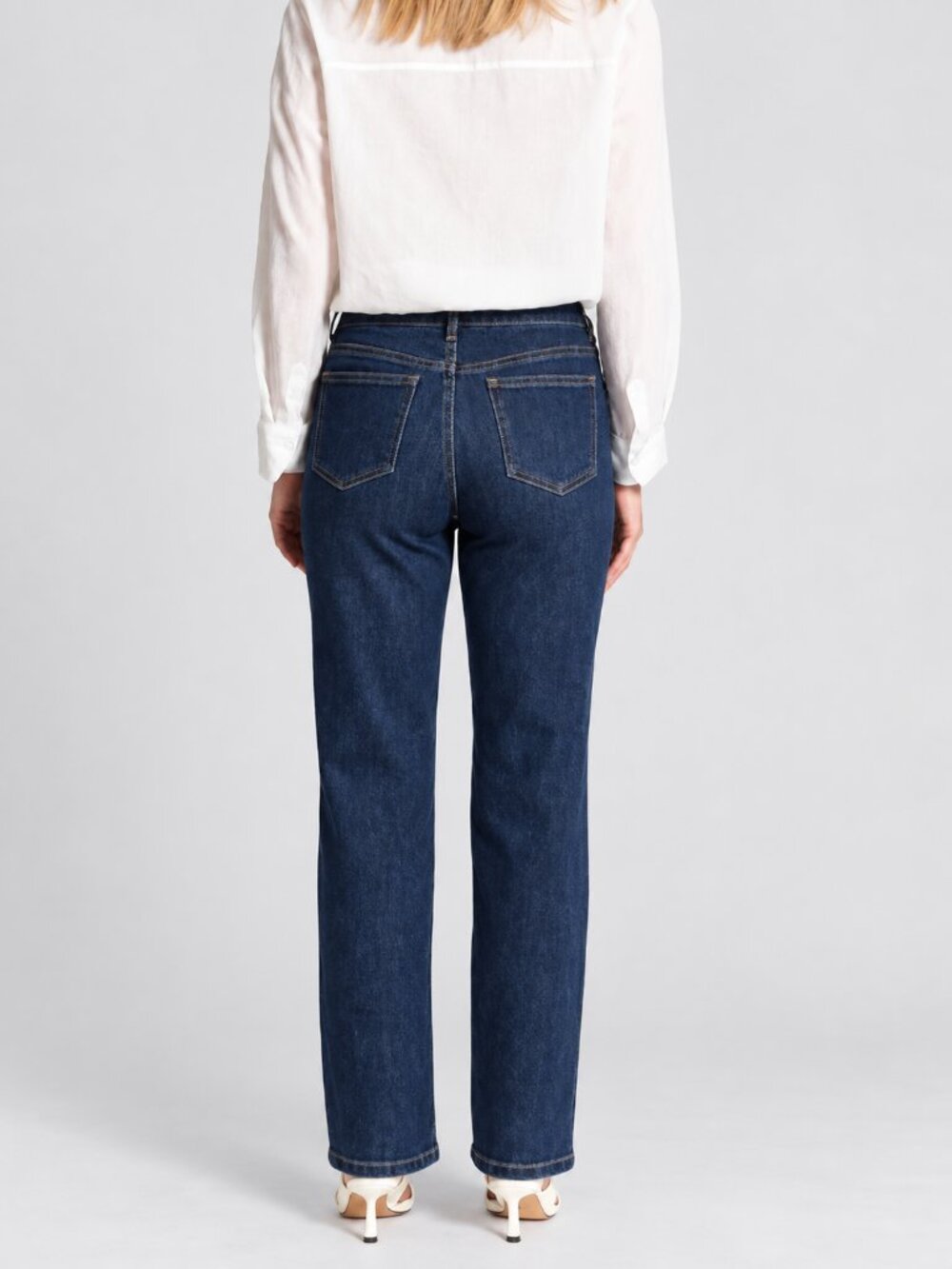 Oat New York Dark Wash High Rise Wide Leg Center Seam Jeans SZ 8 29 - Picture 4 of 8